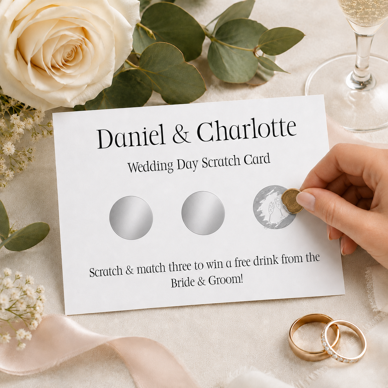 Wedding Favour Scratch Cards